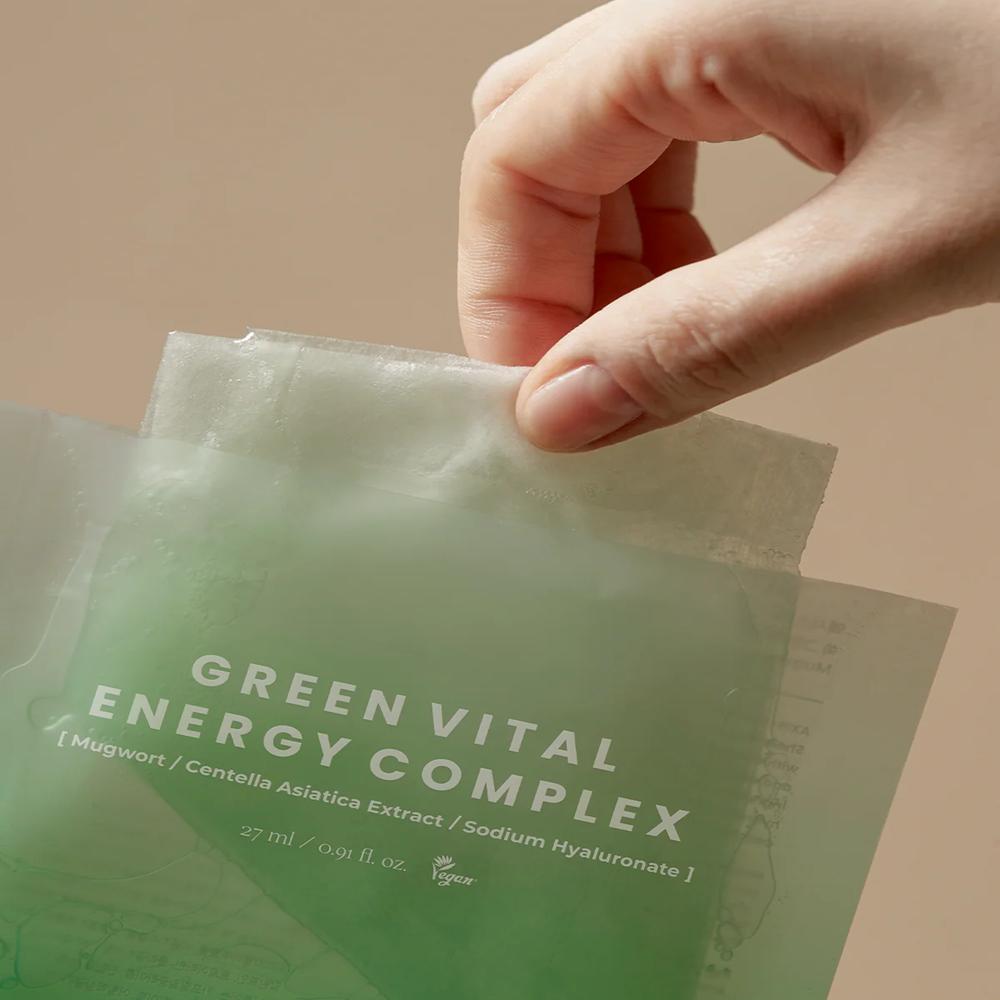 Axis-Y Mugwort Green Vital Energy Complex Sheet Mask — 27ml