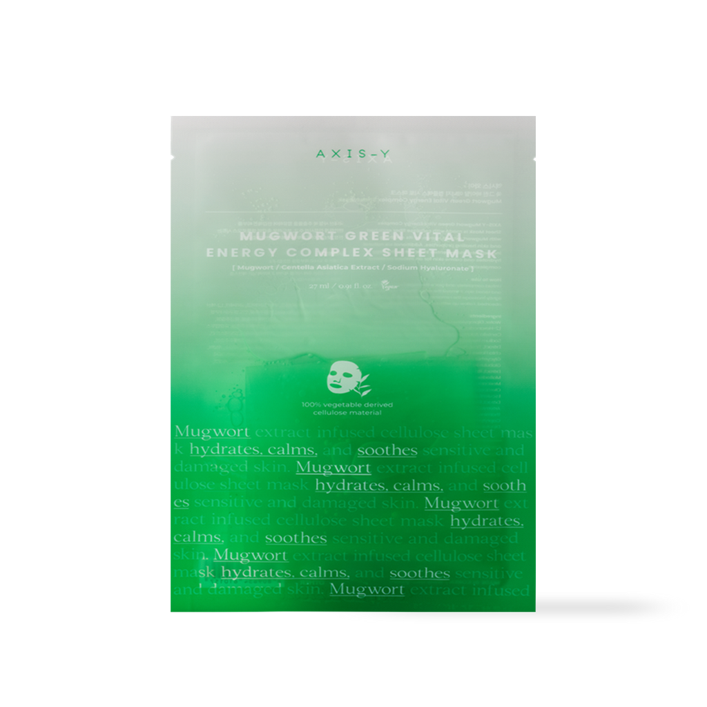 Axis-Y Mugwort Green Vital Energy Complex Sheet Mask — 27ml