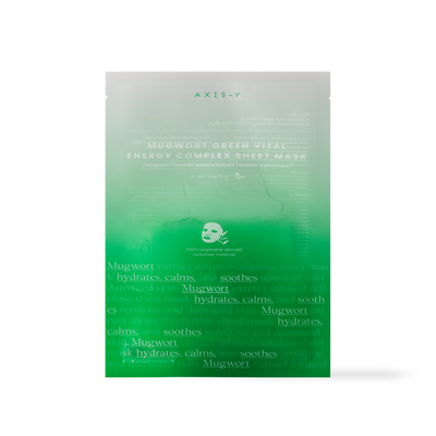 Axis-Y Mugwort Green Vital Energy Complex Sheet Mask — 27ml